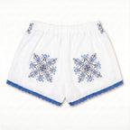 Shorts Stella DELAMIA — vista posteriore dei rosoni a stella blu